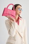 Lucky Bees Bolso de Mano Rosa